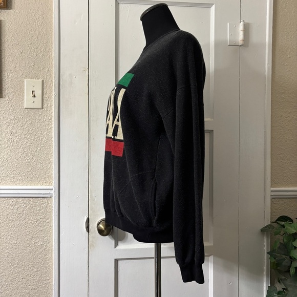 Vintage ITALIA Black Sweatshirt W/Pockets - Picture 13 of 15
